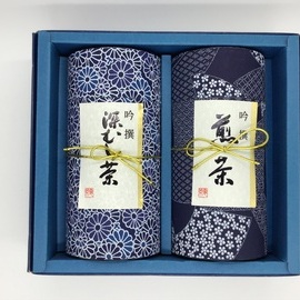 煎茶　さわらび・深むし茶　2本箱入り